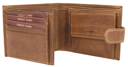 Leather wallet PTN N008L-PCA TAN