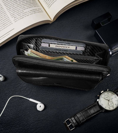 Rovicky RFID leather pouch CPR-043-BAR