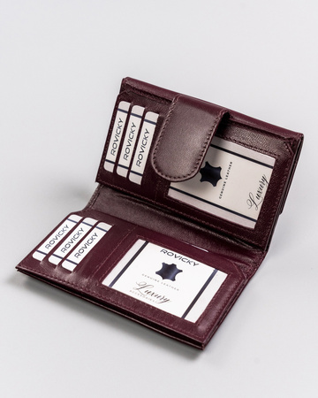 Portfel damski skórzany R-RD-40-GCL Plum