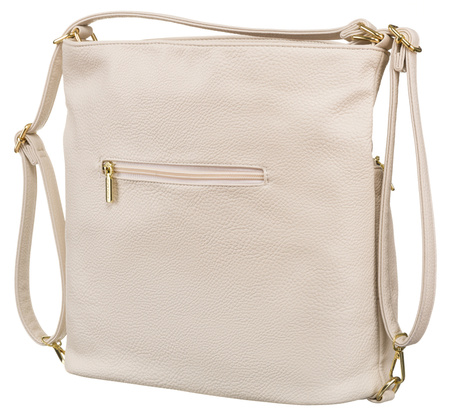 Women's Bag and Urban Backpack in One made of Eco-leather PU R-KP-18-DN D.Beige