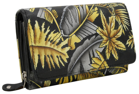 Women's leather wallet R-N0493-ART