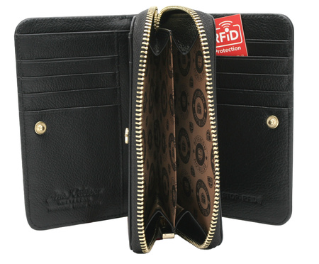 Portfel damski skórzany PTN PL-418 Black