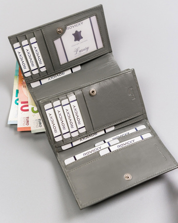 Portfel skórzany RFID CAVALDI RD-22-GCL-0887 GRAY