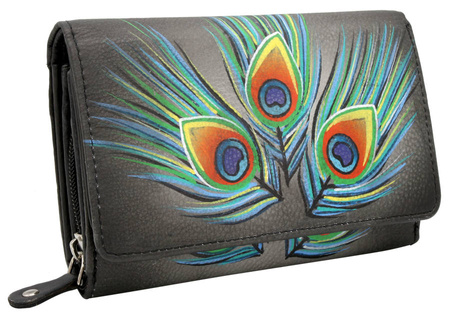 Women's leather wallet R-N0493-ART