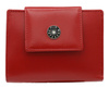 Women's wallet made of natural leather PTN 70616-9-NGV Red