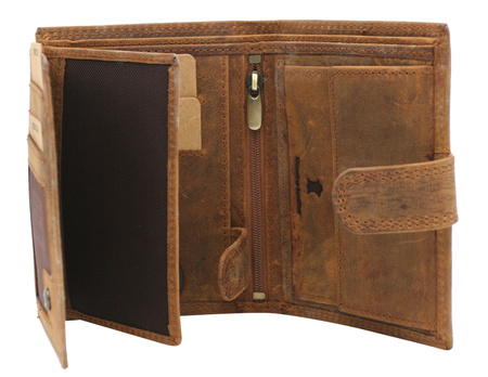 Portfel męski skórzany AW-N4L-GHD M.Brown