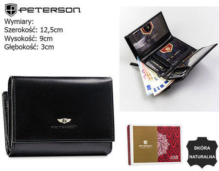 PETERSON PTN 247-BO RFID leather wallet