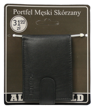 Portfel męski skórzany Blister 00I-GPL-BL Black