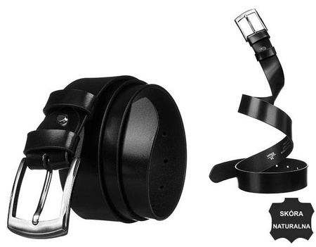 Pasek męski skórzany NL-PM-27-95-SPL BLACK