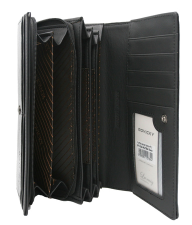 Portfel skóra+PU ROVICKY RPX-20A-ML-7844 BLAC