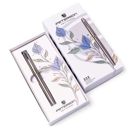 Długopis w pudełku Peterson PTN 222-GB Silver-Silver