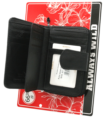 Portfel damski skórzany 76115-IL1-BL Black