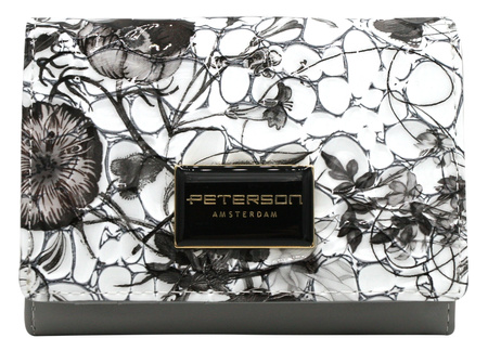 Portfel damski skóra+PU PH30-LFL Black