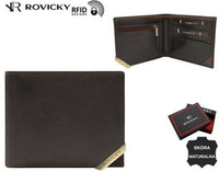 Portfel skórzany RFID ROVICKY N993-RVTM-GL