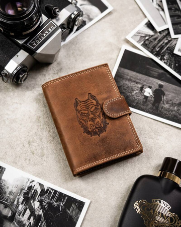 Leather wallet RFID ALWAYS WILD N4L-CHM