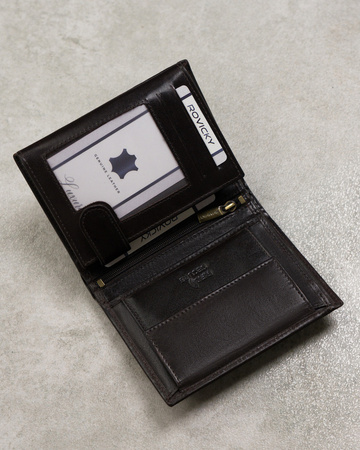 Men's leather wallet N4-RVT-3135 D.Brown