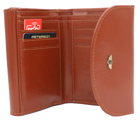 Portfel damski skórzany PTN 116-BO Tan