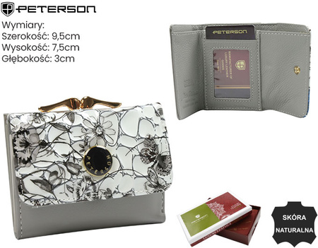 Portfel damski skóra+PU PTN PH32-LFL Black