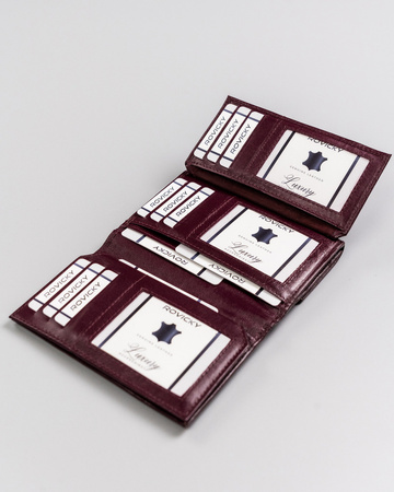 Portfel damski skórzany R-RD-40-GCL Plum