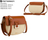 Torebka damska PTN PIWONIA Ecru-Brown
