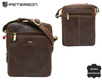 PTN TB-709-COM COGNAC leather bag