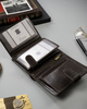 Men's leather wallet N62L-RVT-3227 D.Brown