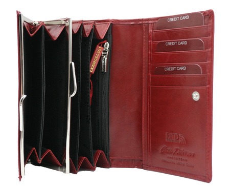 Portfel damski skórzany PTN 27079-TVT Red