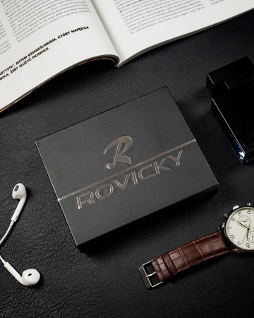 Portfel skórzany RFID ROVICKY N4-CMC Black