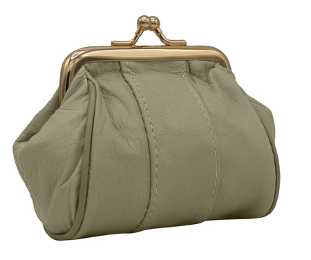 Portmonetka skórzana 662 Beige