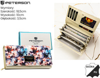 Portfel skóra + PU PTN PX20-PF2 Blue