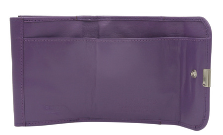 Portfel skórzany RFID PETERSON PTN RD-GC02-MCL Lila