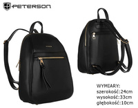 PETERSON PTN PLEC-ALE-2 eco leather backpack