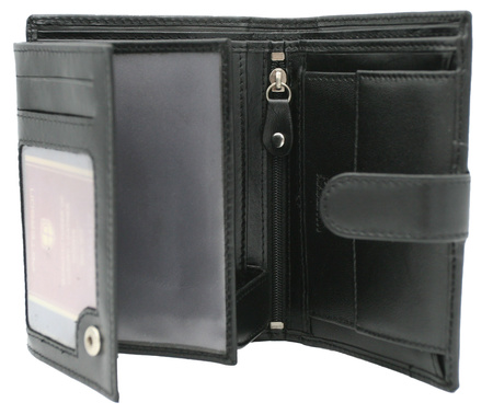 Zestaw prezentowy: skórzany portfel i brelok PETERSON PTN SET-M-N4L-KCS