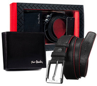 PIERRE CARDIN leather wallet and belt set ZM-PC8