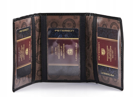 Skórzane etui na dokumenty PTN BC-01-BLACK