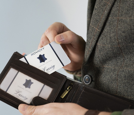 ROVICKY N61L-RVT RFID leather wallet