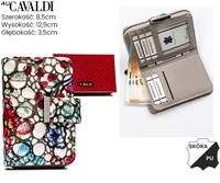 Portfel skóra+PU RFID 4U CAVALDI PN31-FL Multi
