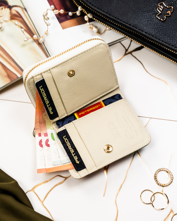 Portfel skóra + PU PTN PX33-PF2 Blue