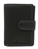 Men's leather wallet with an aluminum card dispenser PTN G586-GKA Black