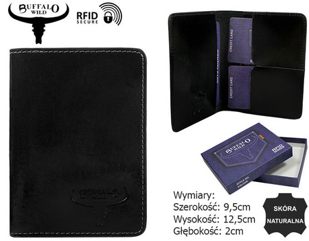 Etui skórzane RFID BUFFALO WILD OKL1-CVTB