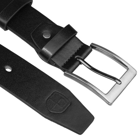 Pasek męski skórzany PTN LTP-BUF BLACK