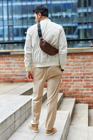 Nerka męska skórzana PETERSON PTN 2507-H Brown