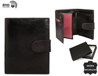 RFID NO LOGO leather wallet MR-04L-CFL-NL