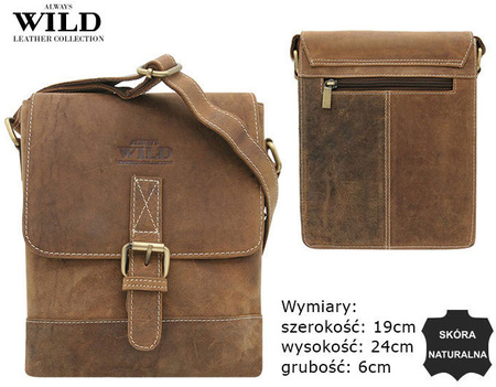 Torba skórzana MN-9-MH  Tan