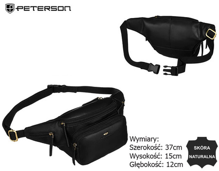 Saszetka skórzana PTN BP001-OPU Black