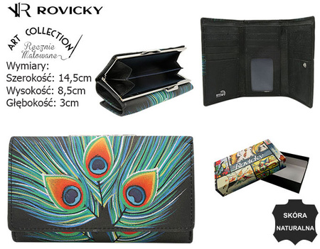 Women's leather wallet R-N55020-ART