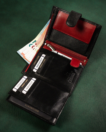 Portfel męski ze skóry naturalnej N4L-P-GOAN Black