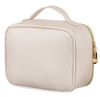 Women's Travel Cosmetic Bag with Handle PTN KOS-L03-P Cream Peterson