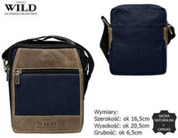 Leather+canvas bag Always Wild 251-MHC