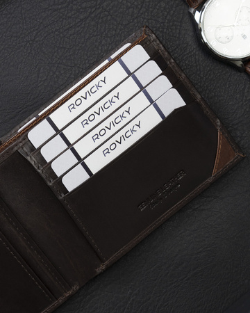 ROVICKY N993-RVTM-GN RFID leather wallet